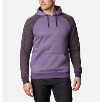 Columbia Hart Mountain II Fleece Tall, Sudaderas Con Capucha Morados Para Hombre | 751830-EZA